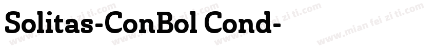 Solitas-ConBol Cond字体转换